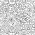 Seamless pattern of Mandala in ethnic oriental style. Decorative vintage flower for henna, yoga stuff, mehendi, tattoo