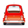 Round small car back view Royalty Free Stock Photo