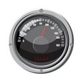 Round speedometer icon, cartoon style