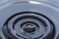 Round splashes on the naphtha surface
