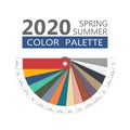 Round spring and summer 2020 colors palette