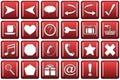 Round Square Website Button Set Royalty Free Stock Photo