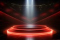 Round Stage Bathed in Light for Awards or Presentations Royalty Free Stock Photo