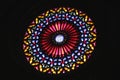 Round stained glass window, cathedral Santa Maria La Seu, Majorca