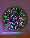 St. Matthew`s Episcopal Cathedral stained glass window