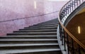 Round stairs with handrail Royalty Free Stock Photo