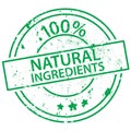 Round stamp - 100% natural ingredients