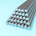 Round steel bars Royalty Free Stock Photo