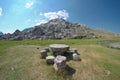 Round Stone Table And Stone Seats