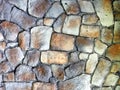 Round stone wall or pavement Royalty Free Stock Photo