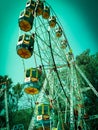 Round swing brings to remember childhood days Royalty Free Stock Photo