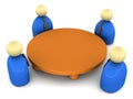 Round table conference Royalty Free Stock Photo