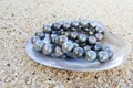 Round Tahitian Black Pearls Royalty Free Stock Photo