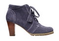 Round toe suede boot