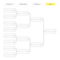 Round of 16 tournament bracket template for infographics Royalty Free Stock Photo