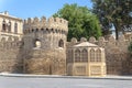 Round tower of the fortress wall Icheri Sheher Royalty Free Stock Photo