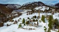 Aerial view. Glendalough. Wicklow. Ireland Royalty Free Stock Photo