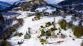 Aerial view. Glendalough. Wicklow. Ireland