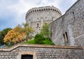 Round Tower of Windsor Castle, London suburbs, UK Royalty Free Stock Photo