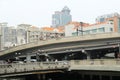 Trafic bridge in Guangzhou City Royalty Free Stock Photo