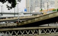 Trafic bridge in Guangzhou City Royalty Free Stock Photo