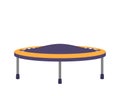 Round Trampoline, Device That Uses For Exercise, Acrobatics, And Fun, And Is Suitable For Both Indoor And Outdoor