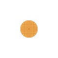 Round waffle, Belgian waffle isolated vector graphics Royalty Free Stock Photo