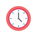 Round Wall Clock Icon Design Royalty Free Stock Photo
