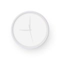 Round wall clock mockup - front view Royalty Free Stock Photo