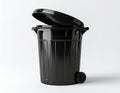 Round waste container with wheels Royalty Free Stock Photo