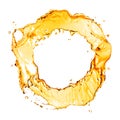 Round water splash isolated Royalty Free Stock Photo