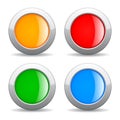 Round web buttons Royalty Free Stock Photo