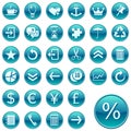 Round web icons / buttons 2 Royalty Free Stock Photo