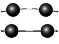 Round weights isolated