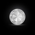 Round White Diamond Stone Royalty Free Stock Photo