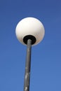 Round White Lamp Post Royalty Free Stock Photo