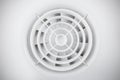 Round white plastic air fan