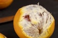 round whole red ripe group of oranges close-up