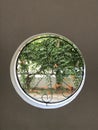 Round window of beauty Royalty Free Stock Photo