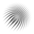 Round wireframe a grid of lines and stripes on a white background Polygon circle pattern design element Abstract graphic round