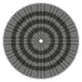 Round wireframe icon. Geometric mesh vector. Abstract circle shape. Radial grid symbol. Royalty Free Stock Photo
