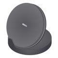 Round wireless stand icon, isometric style