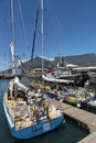 Round the world racing yachts in Cape Town