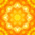 Round yellow triangles spring pattern