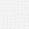 Round Zigzag Mix Geometric Texture Seamless Pattern. Vector Abstract Elegant white and grey Background. Art style can be used in