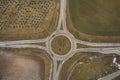 Roundabout from above Royalty Free Stock Photo
