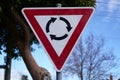 Roundabout Ahead Traffic Sign