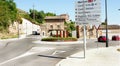 Roundabout in Gironella Royalty Free Stock Photo