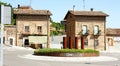 Roundabout in Gironella Royalty Free Stock Photo