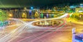 Roundabout intersections Dalat night market